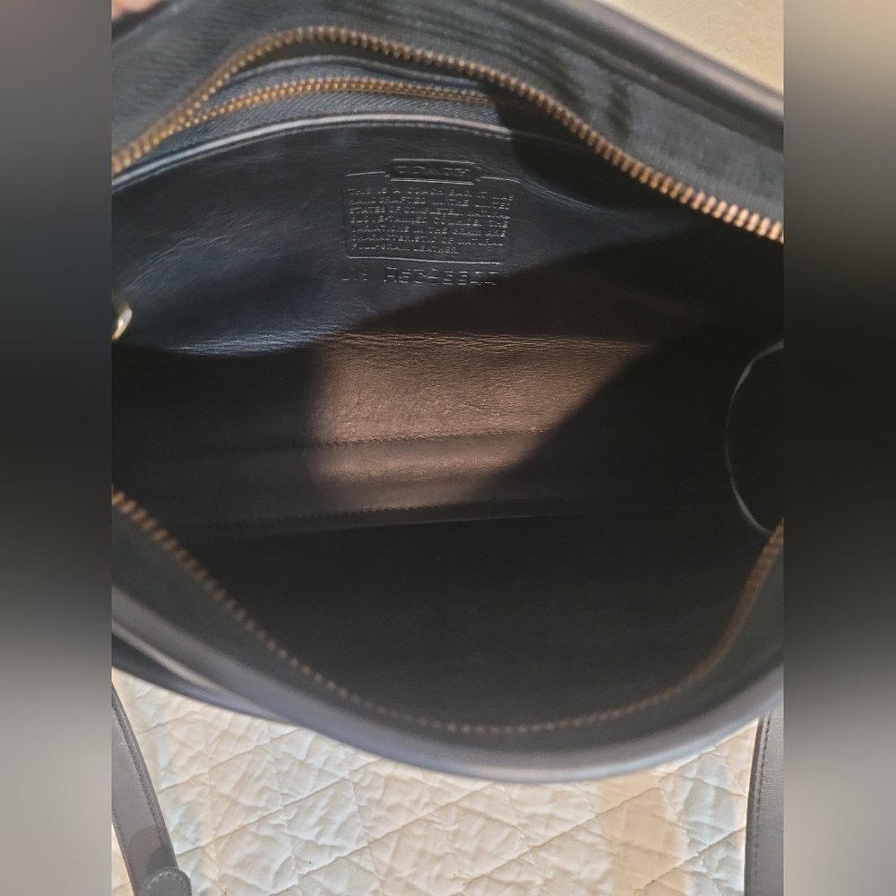 Vintage Y2K Coach 9944 Taylor Zip  Shoulder/Crossbody Handbag Black Made in USA - Picture 10 of 15